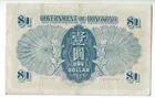 1940 - 1941年 ND 香港政府1元 藍皇 photo 2