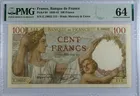 1941年 法國 100 法朗 Francs PMG64 photo 1
