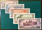 第三套北韓1978年朝鮮紀念鈔 1元 5元 10元 50元 100元 5張全套 photo 2