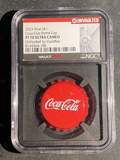 2023 可口可樂 Coca Cola 6克 純銀樽蓋 NGC評級70