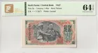 朝鮮銀行 1947年 1 Won 水印版 評級鈔票 photo 1