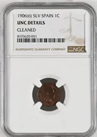 1906(6) 西班牙 1C NGC UNC Details photo 1