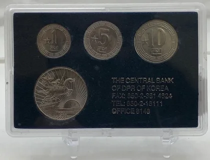 朝鮮銀行發行紀念幣套裝 藍色版本