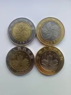 香港及澳門回歸雙金屬紀念幣 10 元面值 全套 4 枚 photo 3