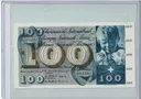 Swiss Franc 100 banknote, fifth edition (child and lamb version, Pick #P-49)